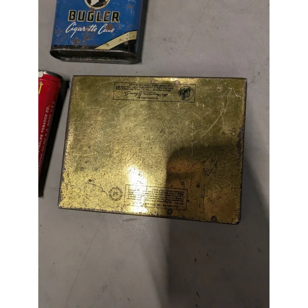 Vintage Prince Albert Bugler Lucky Strike‎ Cigarette Tobacco Tins Lot